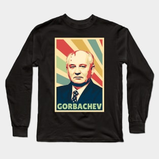 Mikhail Gorbachev Vintage Colors Long Sleeve T-Shirt